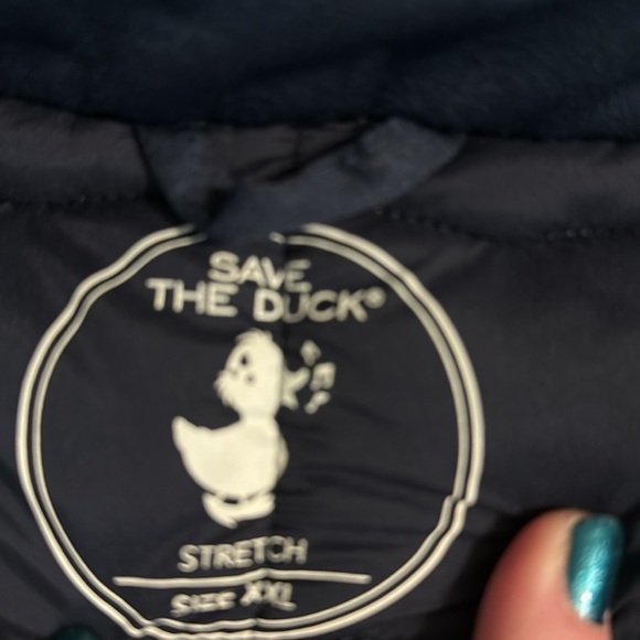 SAVE THE DUCK Dark Blue Puffer Vest - Picture 6 of 10